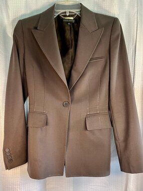 Anne Klein Taupe Fitted Blazer / Jacket Size 2